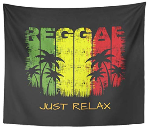 Tapestry Color Jamaica ON THE OF reggae Music slogan