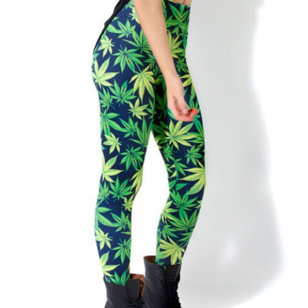 Maple Leaf Sky Digital Printing Pants