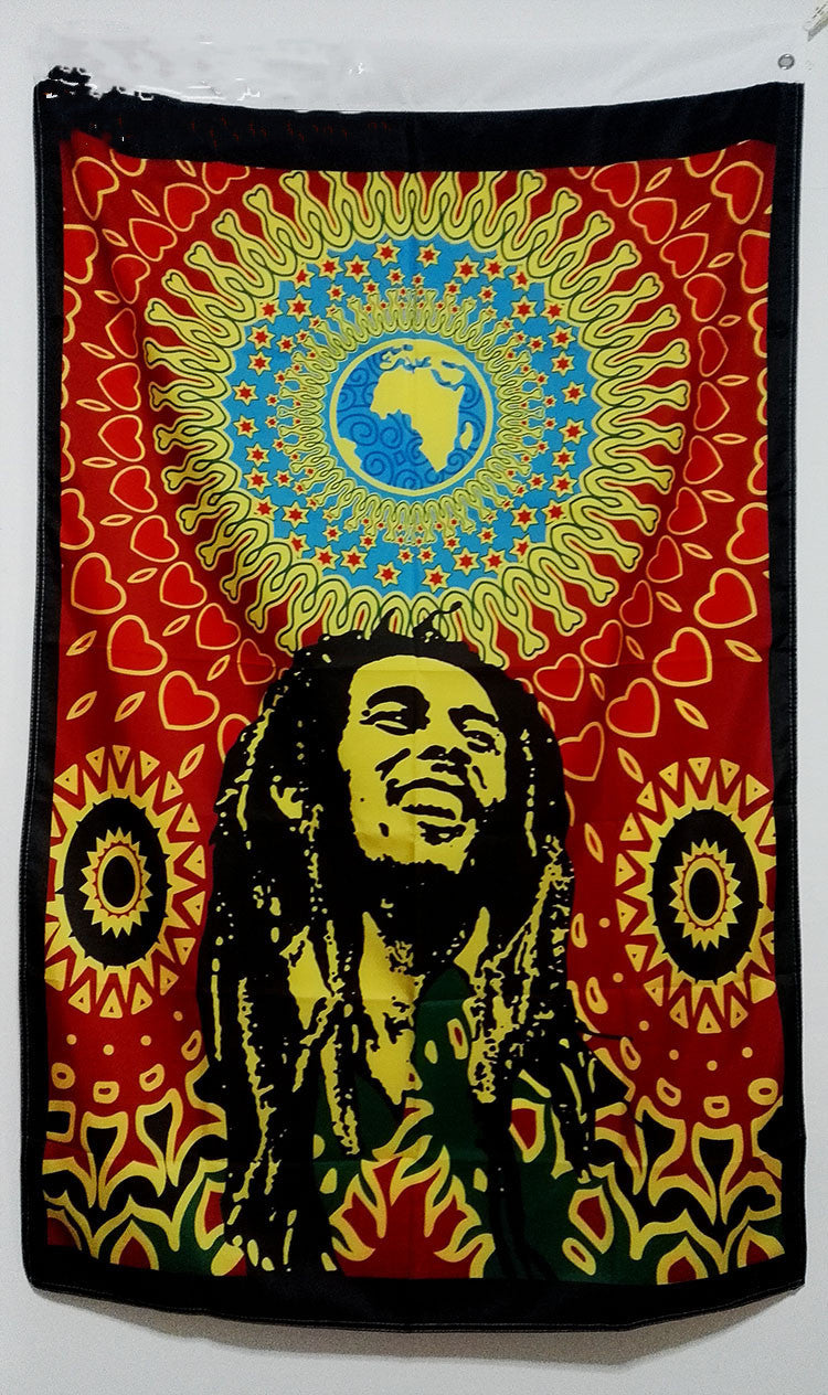 Hippie Bob Marley polyester tapestry