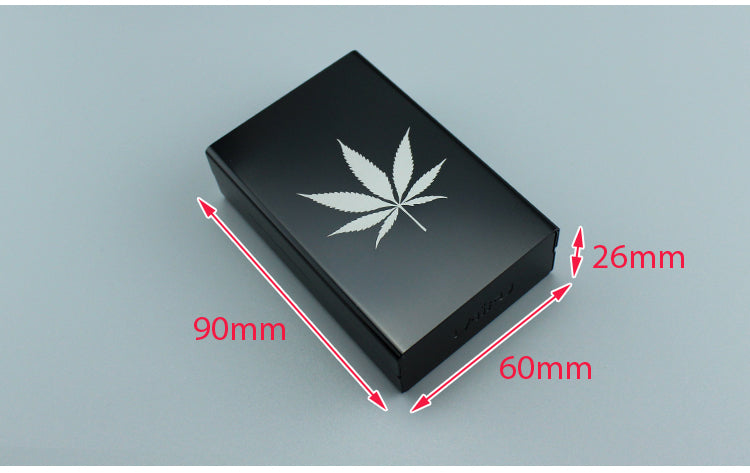 Trendy Black Fashion Aluminum Alloy Maple Leaf Personality Creativity