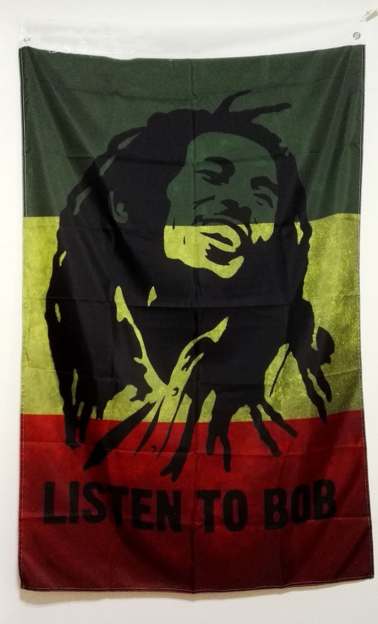 Hippie Bob Marley polyester tapestry