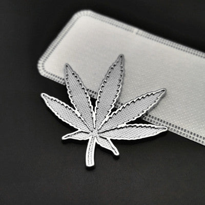 HotMeiNi 13cm x 13cm Cannabis Vinyl Sticker Decal Leaf Laptop Medical Weed Decal Rear Windshield Car Sticker Waterproof Decor