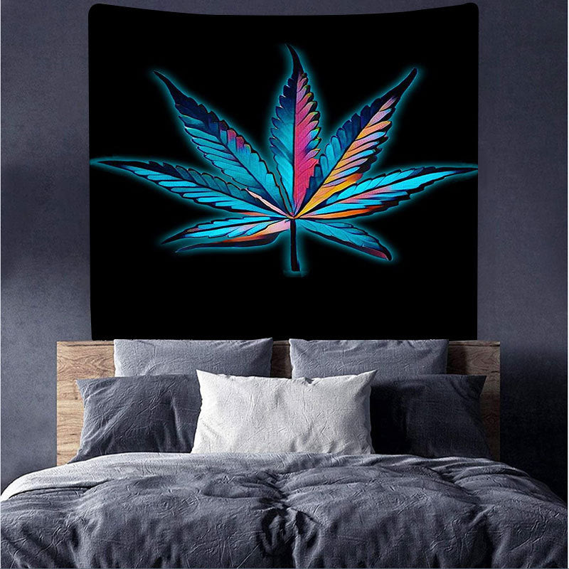 Home Printing Psychedelic Maple Leaf Series Tapestry Decorative Background Fabric